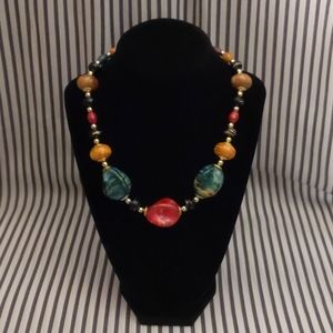 Colorful beaded necklace